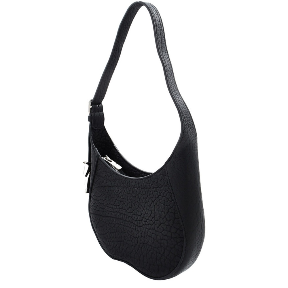 Burberry Black Textured Leather Shoulder Bag - Picture 4 of 11